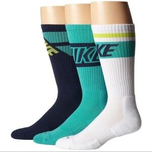 Rare New‎ 2013 Nike Dry-Fit Cotton Cushioned Soft/Dry Socks Crew SX4862-935